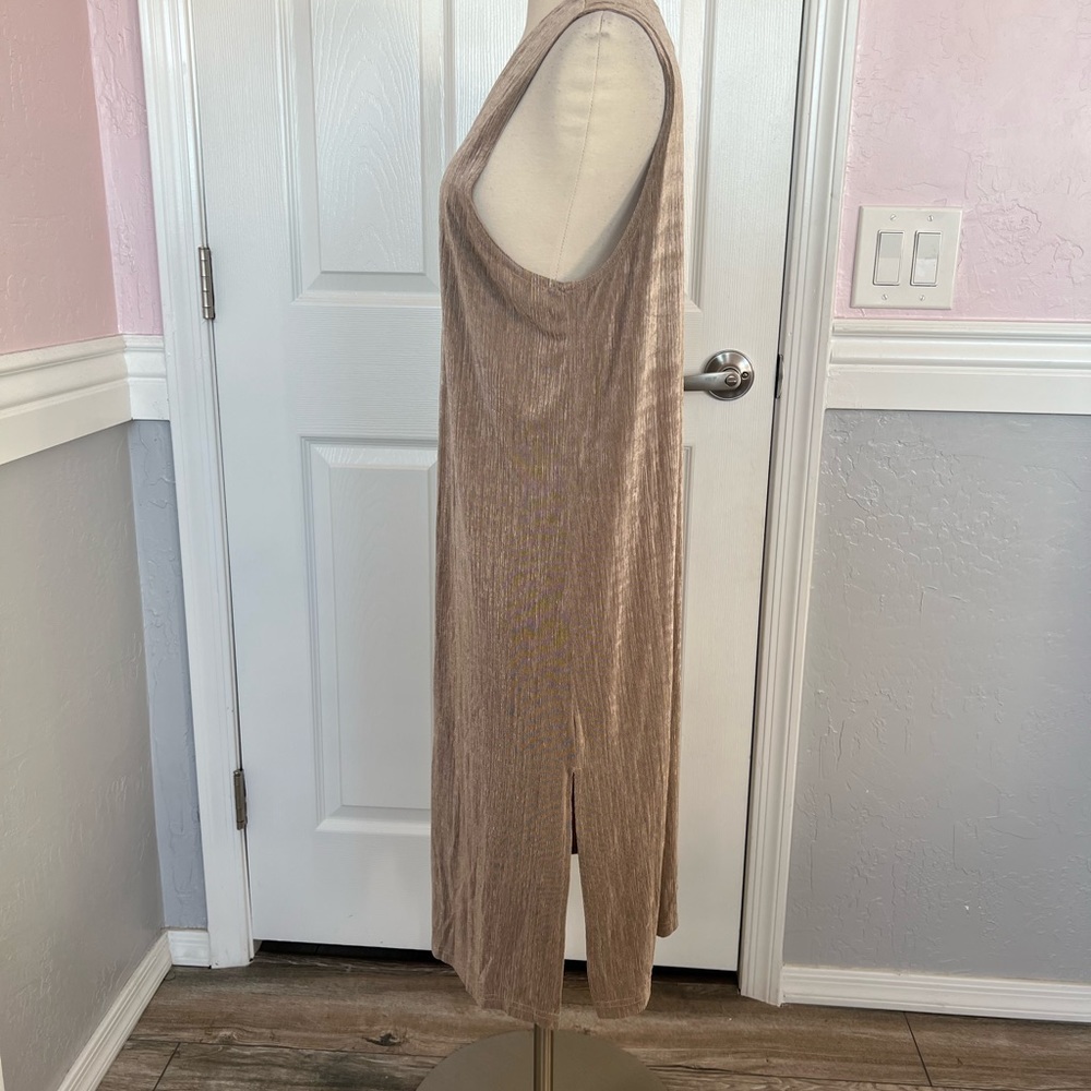 C.O.C Lightweight Nylon Midi Vest beige Size medium - Picture 3 of 11